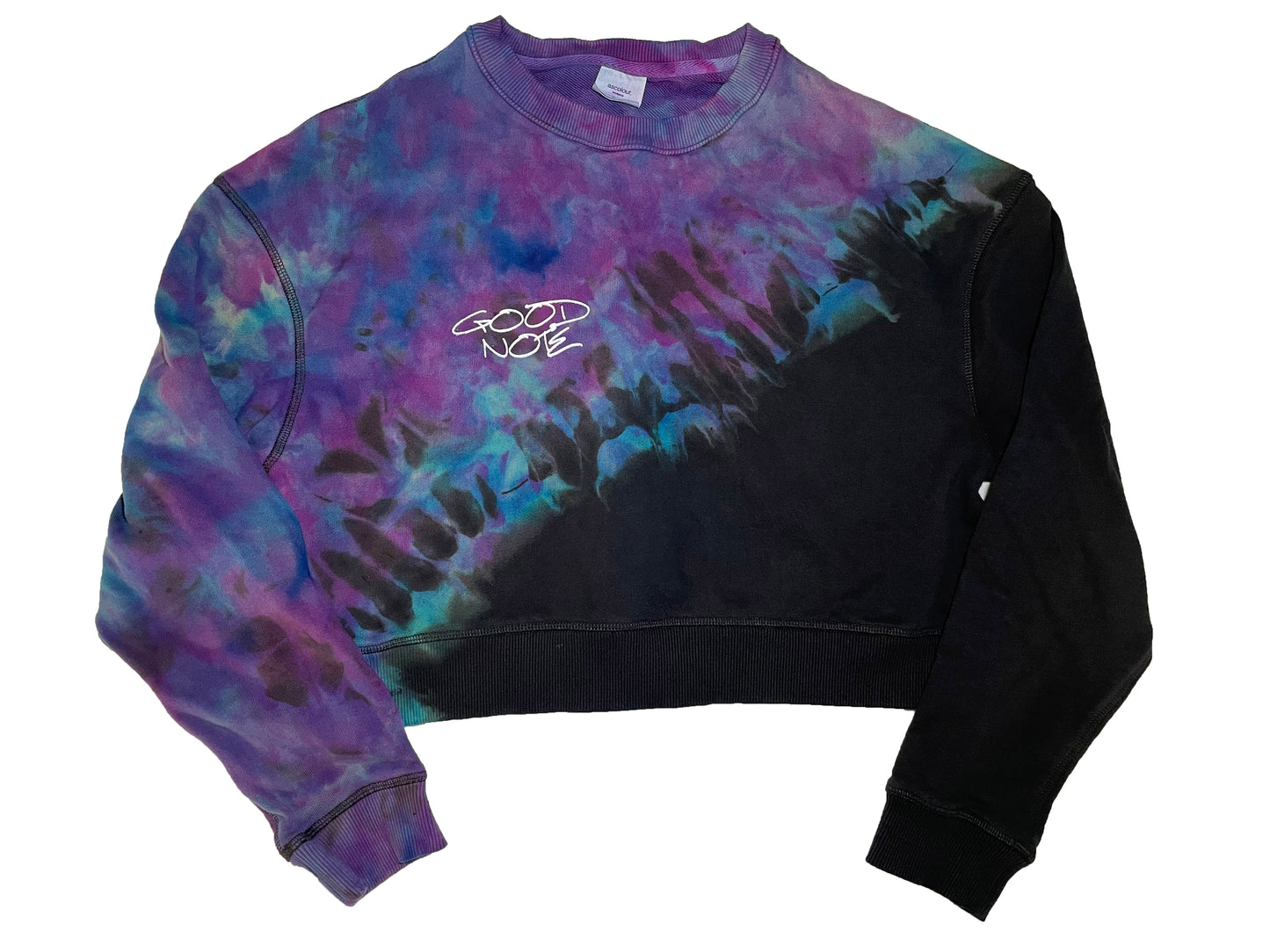 Crop Top Diagonal Sweatshirt