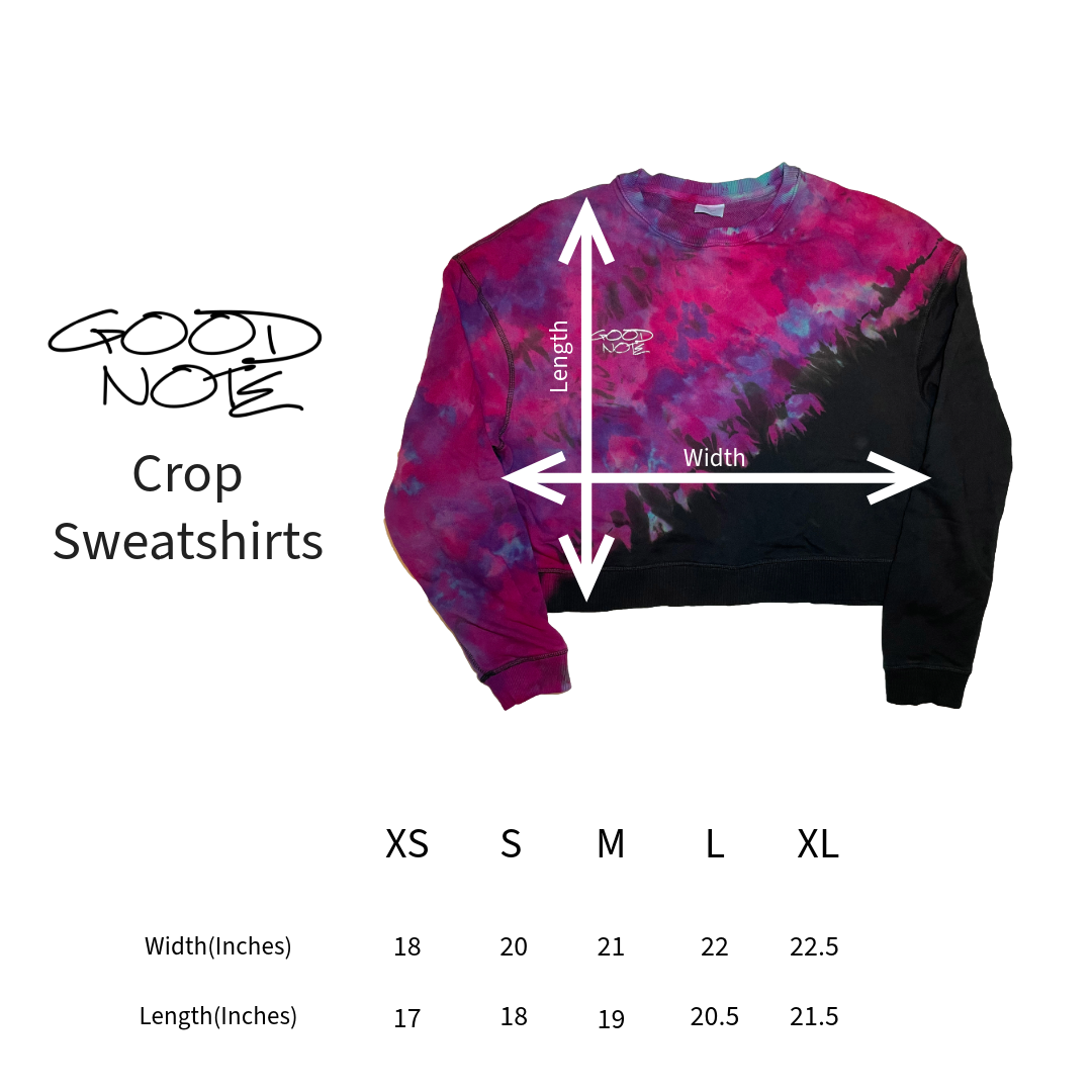 Crop Top Diagonal Sweatshirt